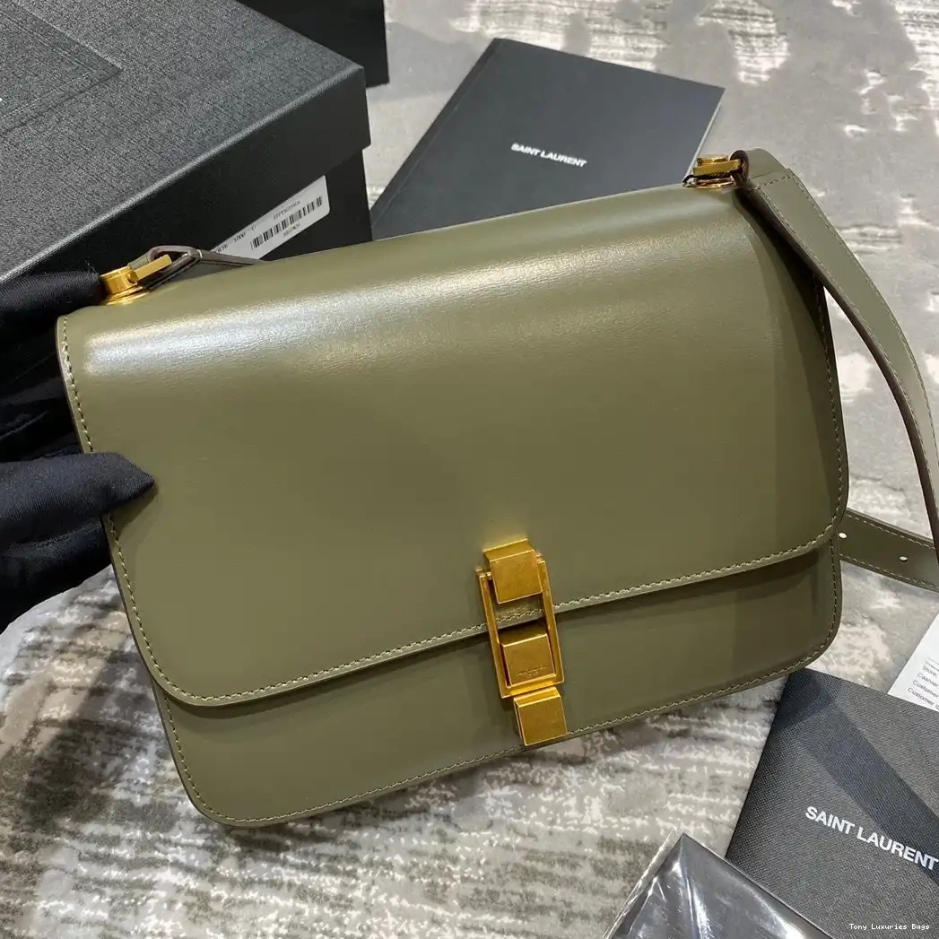 SATCHEL LEATHER LOULOU YSL CARRE SMOOTH IN 0615